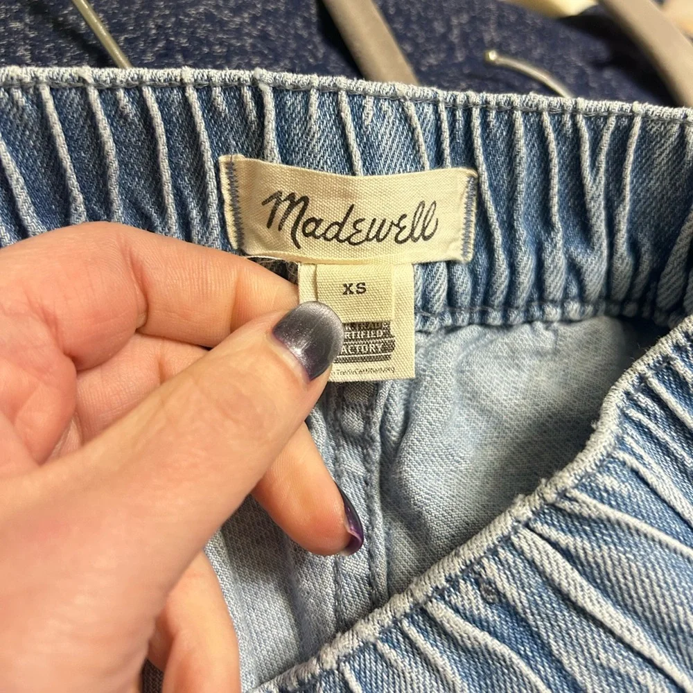 Madewell Pull-On Denim Shorts‎ XS EUC